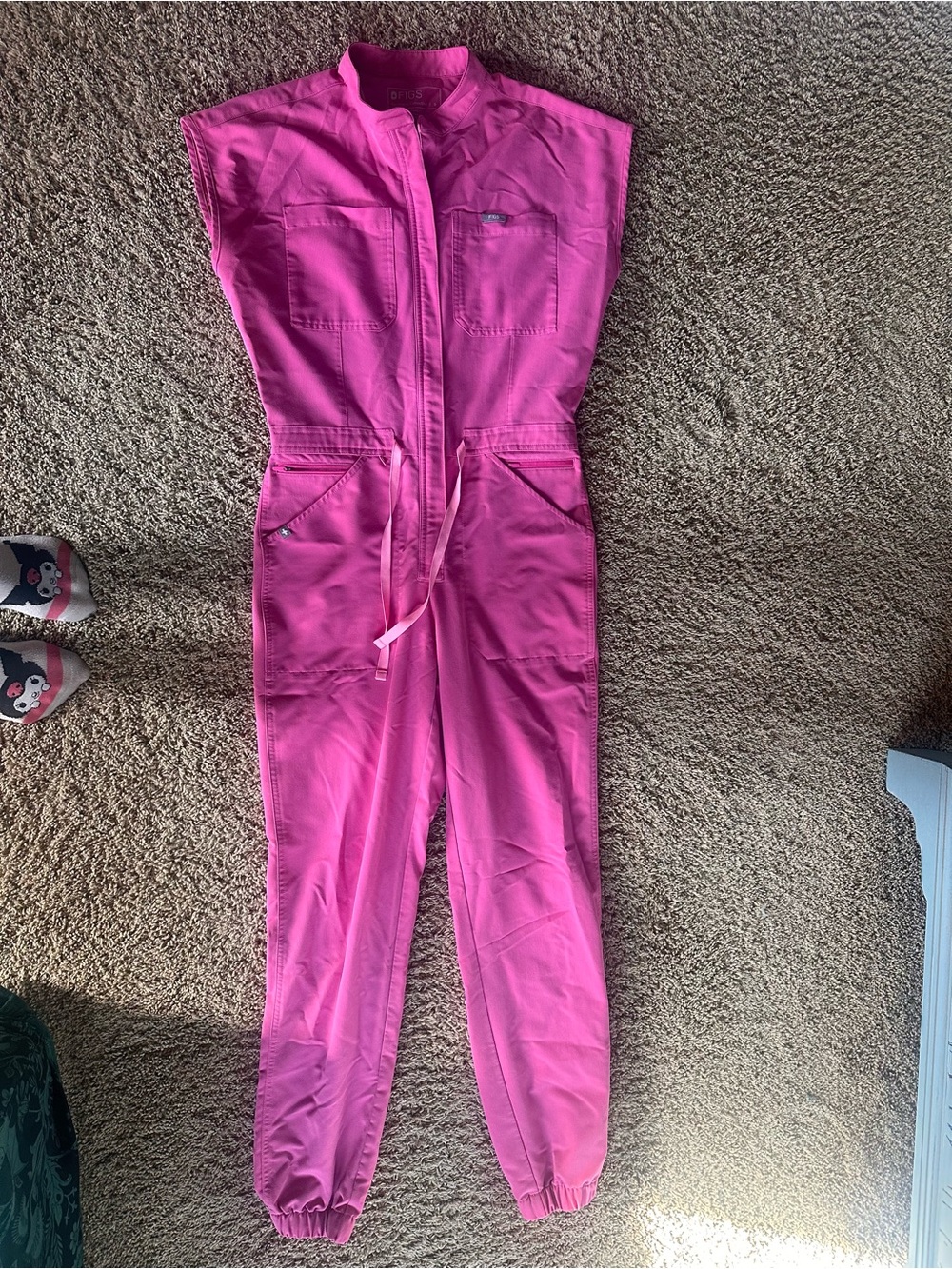 Figs Rafaela Jogger Jumpsuit - pink